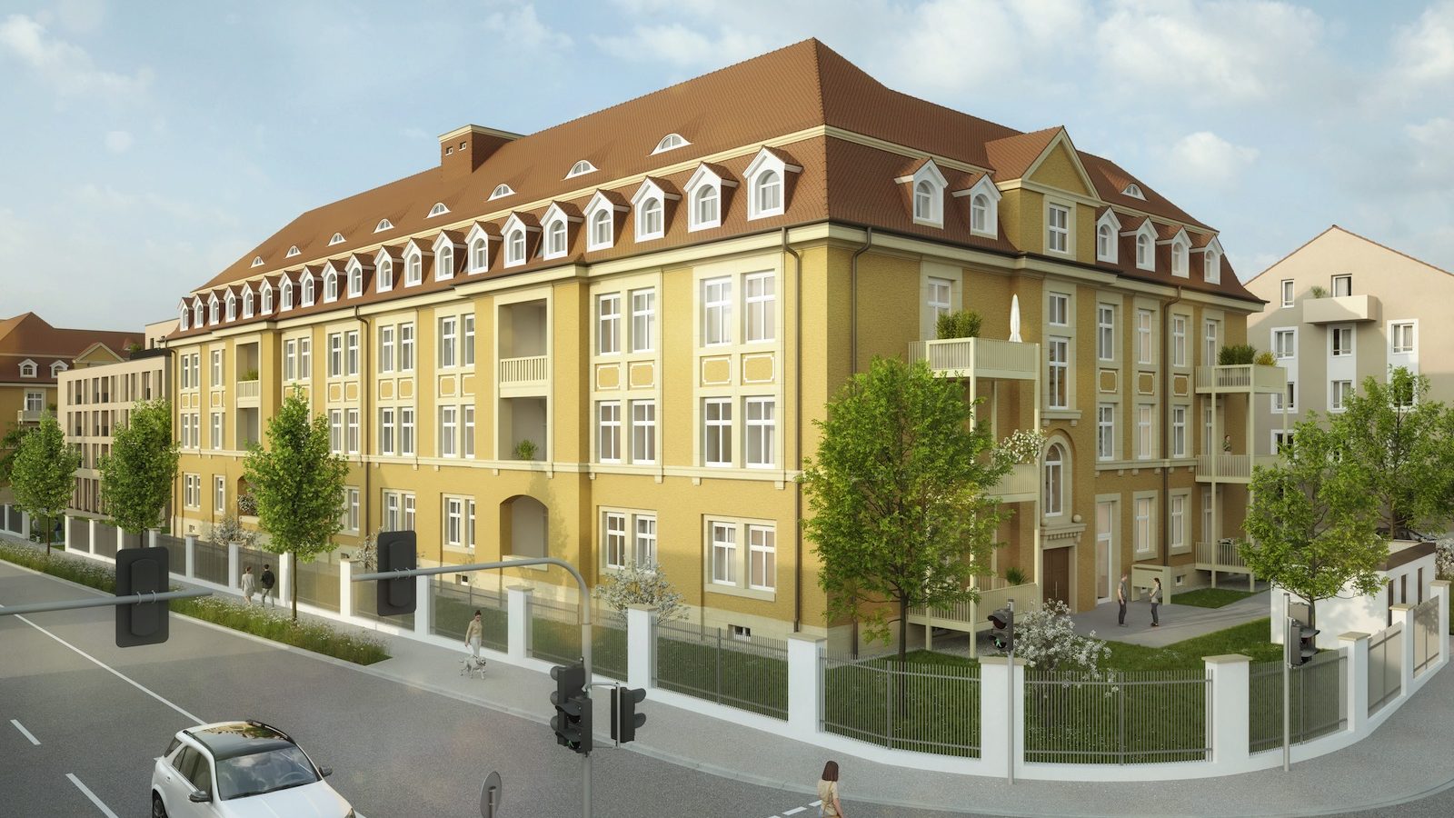 Unverbindliche Beispieldarstellung Park-Residenz 3, Straßenansicht